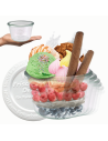 Słoiki Weck 370ml przetwory MOLD żaroodporne weki plastikowe wieka 6szt