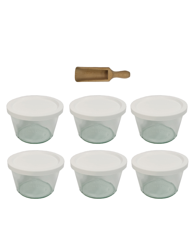 Słoiki weck - Słoiki Weck 370ml przetwory MOLD żaroodporne plastikowe wieka MIARKA 6szt - product b2b.wamar.biz 2