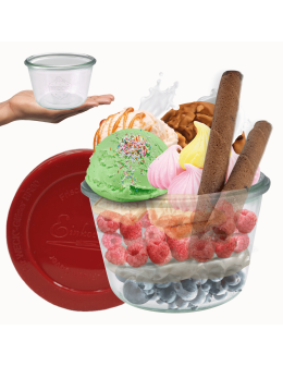 Słoik Weck 370ml na przetwory MOLD żaroodporny silikonowe wieko 1szt TRWAŁE