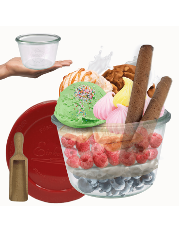 Słoik Weck 370ml na przetwory MOLD żaroodporny silikonowe wieko 1szt miarka