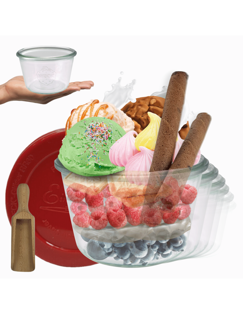 Słoiki weck - Słoiki Weck 370ml przetwory MOLD żaroodporne silikonowe wieko 6szt miarka - product b2b.wamar.biz 1