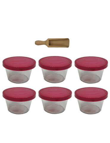 Słoiki Weck 370ml przetwory MOLD żaroodporne silikonowe wieko 6szt miarka - product 2