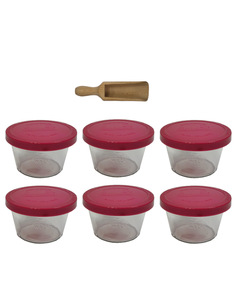 Słoiki weck - Słoiki Weck 370ml przetwory MOLD żaroodporne silikonowe wieko 6szt miarka - product b2b.wamar.biz 2