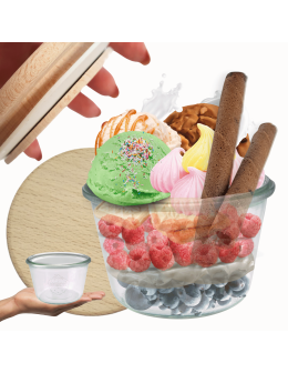 Słoik Weck 370ml na przetwory MOLD żaroodporny drewniane wieko 1szt SOLIDNY