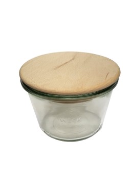Słoik Weck 370ml na przetwory MOLD żaroodporny drewniane wieko 1szt SOLIDNY - product 2