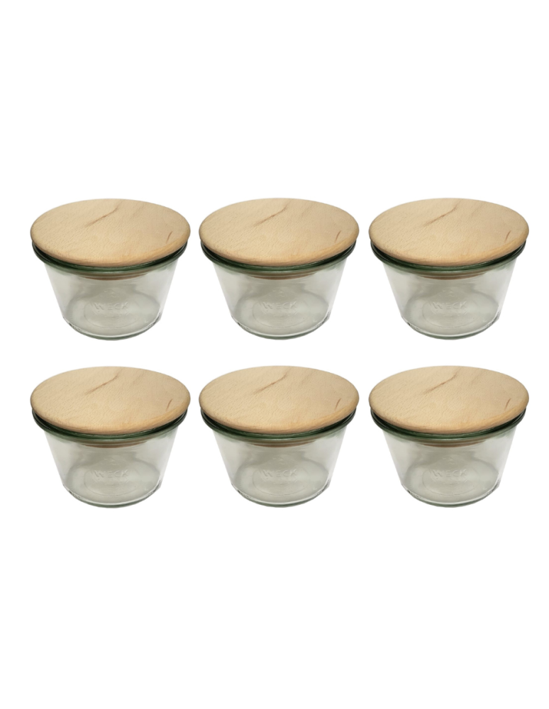 Słoiki weck - Słoiki Weck 370ml przetwory MOLD żaroodporne drewniane wieka 6szt SOLIDNE - product b2b.wamar.biz 2