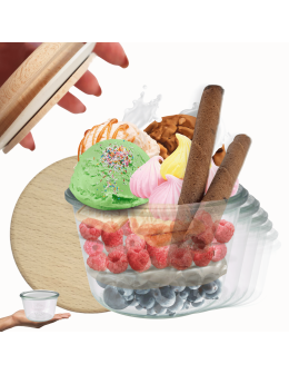 Słoiki Weck 370ml przetwory MOLD żaroodporne drewniane wieka 12szt SOLIDNE