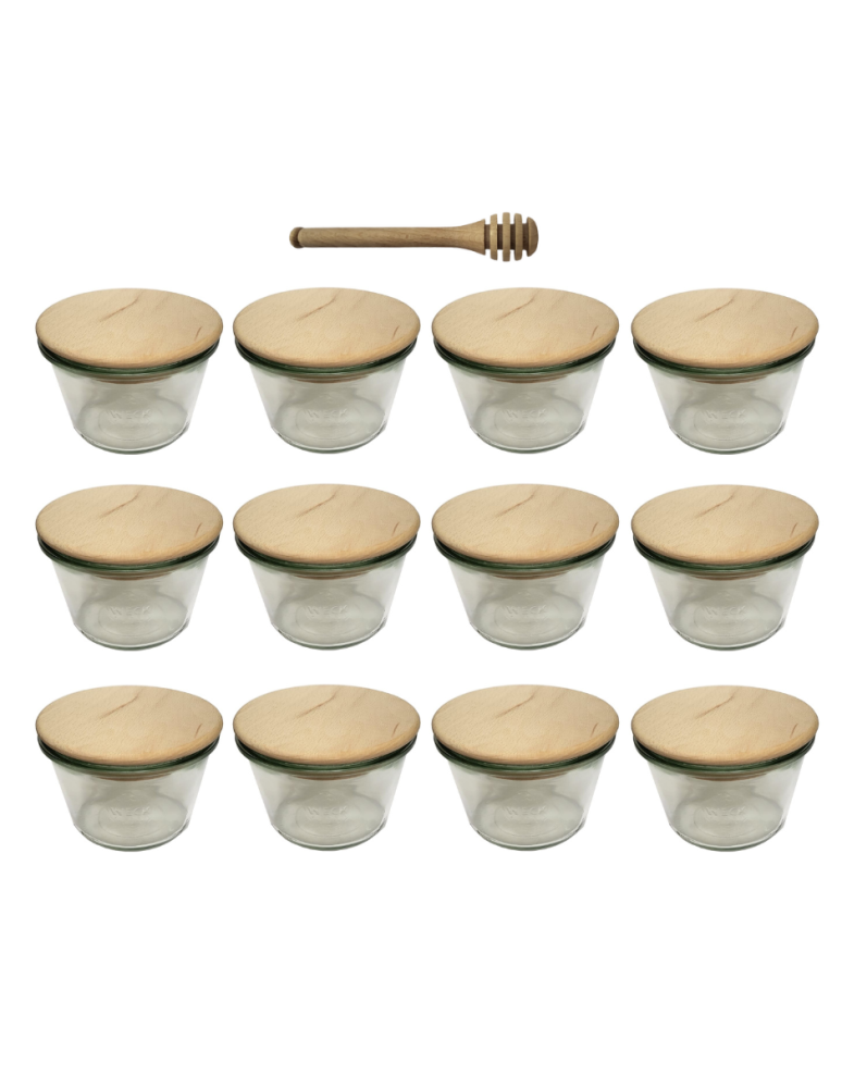 Słoiki weck - Słoiki Weck 370ml przetwory MOLD żaroodporne drewniane wieka 12szt nabierak - product b2b.wamar.biz 2