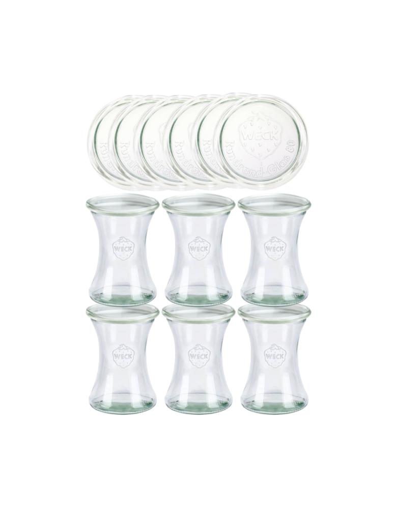 Słoiki weck - Słoiki Weck 370ml słoiki szklane ozdobne DELI przyprawy wieka szklane 6szt - product b2b.wamar.biz 2