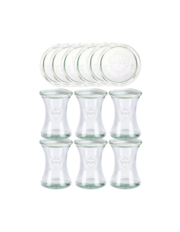 Słoiki Weck 370ml słoiki szklane ozdobne DELI przyprawy wieka szklane 6szt - product 2