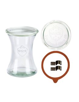 Słoik Weck 370ml pucharek DELI żaroodporny dżem zapinki wieko gumka 1szt - product 2