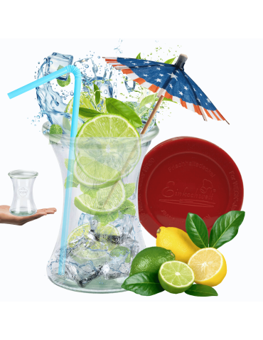 Słoik Weck 370ml na pucharek DELI żaroodporny silikonowe wieko 1szt TRWAŁE