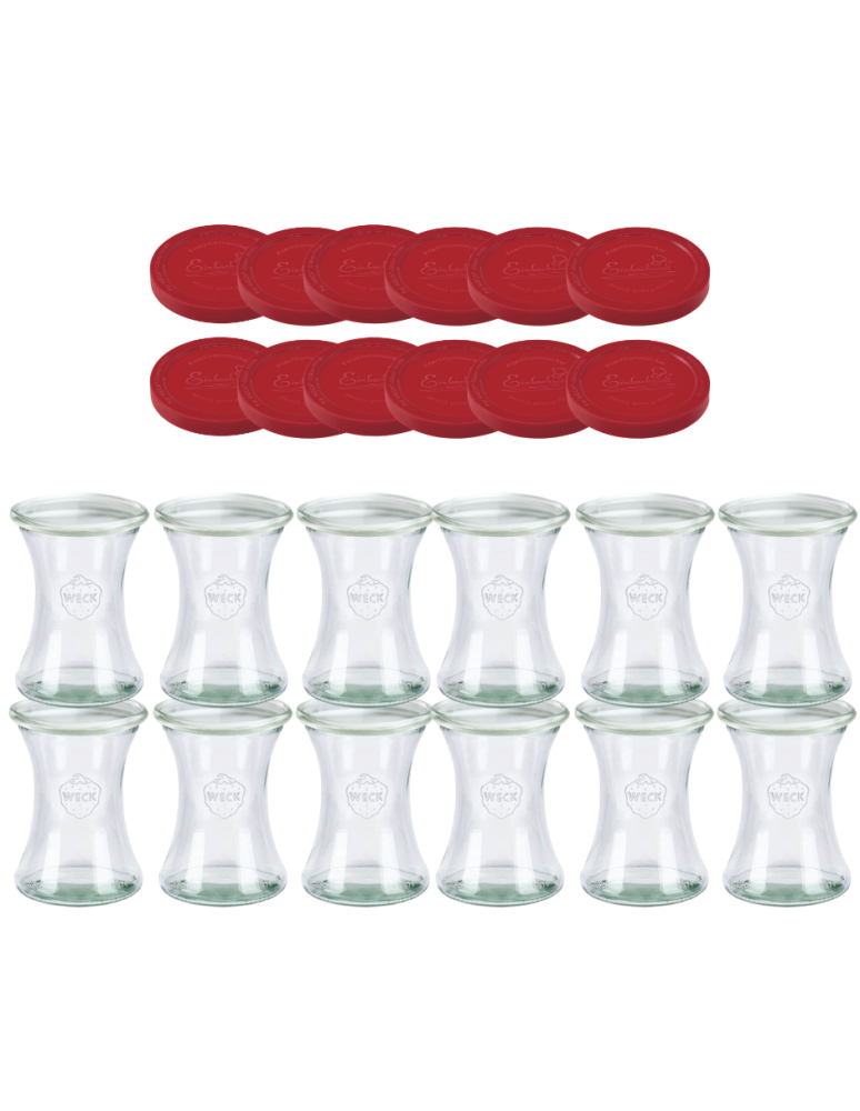 Słoiki weck - Słoiki Weck 370ml pucharek DELI żaroodporne silikonowe wieka 12szt TRWAŁE - product b2b.wamar.biz 2