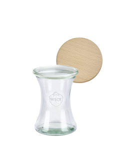Słoik Weck 370ml na koktajl DELI żaroodporny drewniane wieko 1szt SOLIDNY - product 2