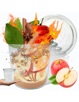 Słoiki Weck 580ml słoiki szklane ozdobne MOLD przyprawy wieka szklane 6szt