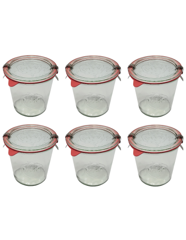 Słoiki Weck 580ml przetwory MOLD żaroodporne dżem zapinki wieko gumka 6szt - product 2