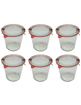 Słoiki Weck 580ml przetwory MOLD żaroodporne dżem zapinki wieko gumka 6szt - product 2