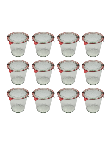 Słoiki Weck 580ml ogórki MOLD żaroodporne dżem zapinki wieko gumka 12szt - produkt 2