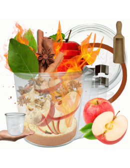 Słoiki Weck 580ml przetwory MOLD żaroodporne miarka spinki wieko gumka 6szt