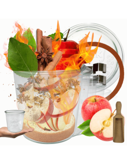 Słoiki Weck 580ml przetwory MOLD żaroodporne miara spinki wieko gumka 12szt