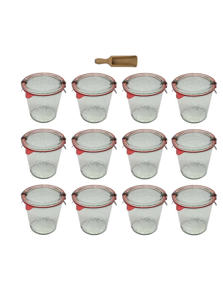 Słoiki weck - Słoiki Weck 580ml przetwory MOLD żaroodporne miara spinki wieko gumka 12szt - product b2b.wamar.biz 2