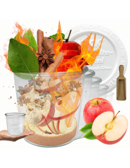 Słoiki Weck 580ml przetwory MOLD żaroodporne plastikowe wieka MIARKA 12szt