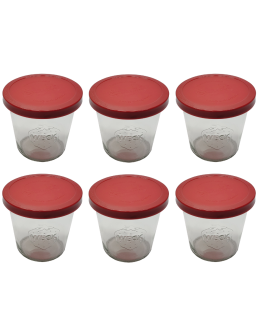 Słoiki Weck 580ml przetwory MOLD żaroodporne silikonowe wieka 6szt TRWAŁE - product 2