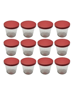 Słoiki Weck 580ml przetwory MOLD żaroodporne silikonowe wieka 12szt TRWAŁE - product 2