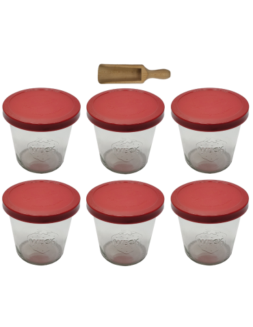 Słoiki Weck 580ml przetwory MOLD żaroodporne silikonowe wieko 6szt miarka - product 2