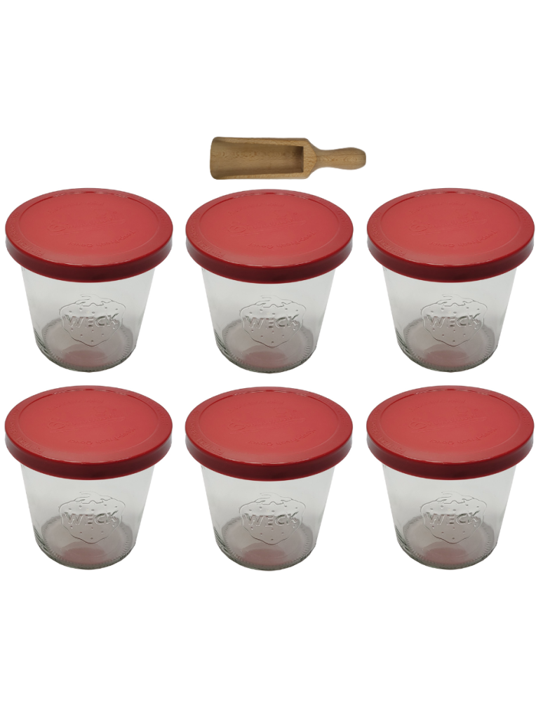 Słoiki weck - Słoiki Weck 580ml przetwory MOLD żaroodporne silikonowe wieko 6szt miarka - product b2b.wamar.biz 2