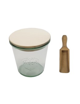 Słoik Weck 580ml na ciastka MOLD żaroodporny drewniane wieko 1szt miarka - produkt 2