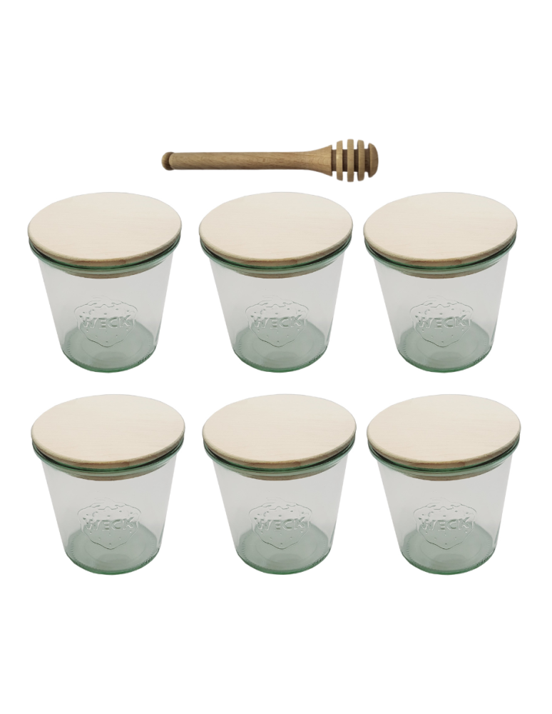 Słoiki weck - Słoiki Weck 580ml przetwory MOLD żaroodporne drewniane wieka 6szt nabierak - product b2b.wamar.biz 2