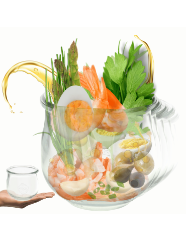 Słoiki Weck 580ml 0,5L słoiki szklane ozdobne TULIP na przetwory mięso12szt