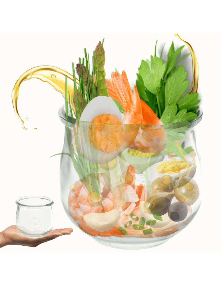 Słoiki weck - Słoik Weck 580ml 0,5L słoik szklany ozdobny TULIP słoik na przetwory 1szt - product b2b.wamar.biz 1