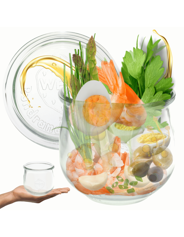 Słoiki weck - Słoik Weck580 ml 0,5L szklany ozdobny TULIP na kiełbasę wieko szklane 1szt - produkt b2b.wamar.biz 1