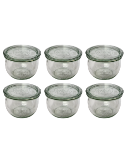 Słoiki Weck 580ml 0,5L szklane ozdobne TULIP przyprawy wieka szklane 6szt - product 2