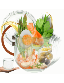 Słoiki Weck 580 ml 0,5L TULIP żaroodporne dżem zapinki wieko gumka 6szt