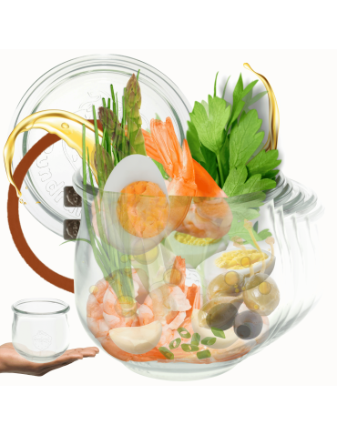 Słoiki Weck 580ml 0,5L ogórki TULIP żaroodp dżem zapinki wieko gumka 12szt