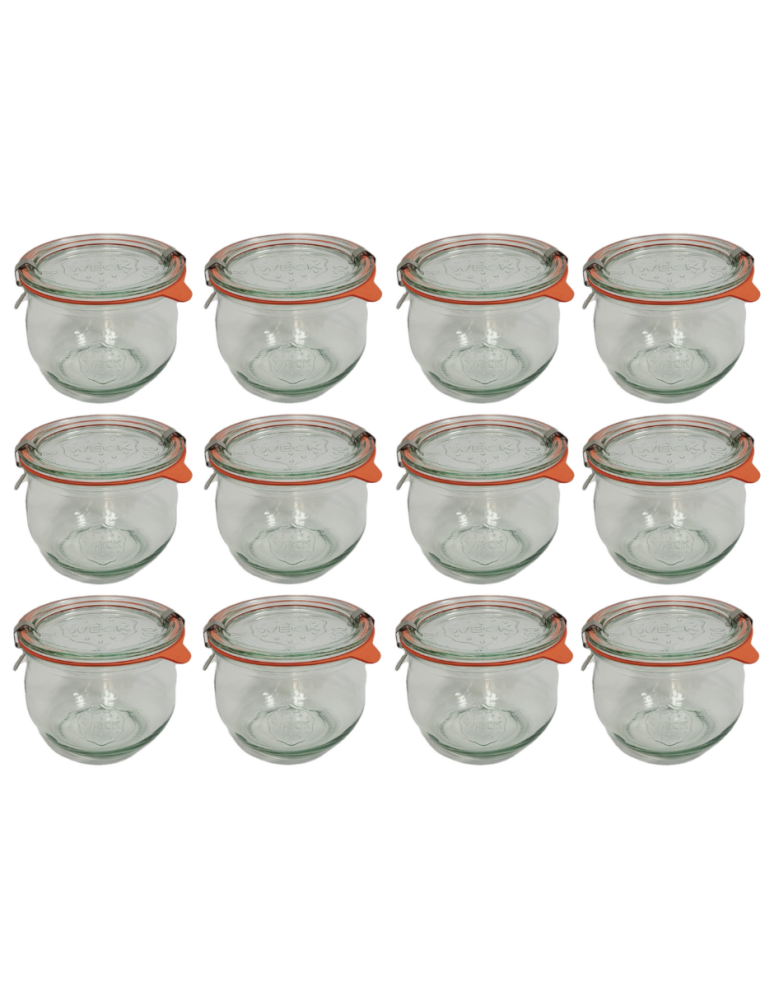 Słoiki weck - Słoiki Weck 580ml 0,5L ogórki TULIP żaroodp dżem zapinki wieko gumka 12szt - product b2b.wamar.biz 2