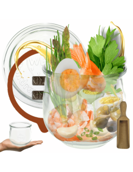 Słoik Weck 580ml 0,5L TULIP żaroodporny miarka zapinki wieko gumka 1szt