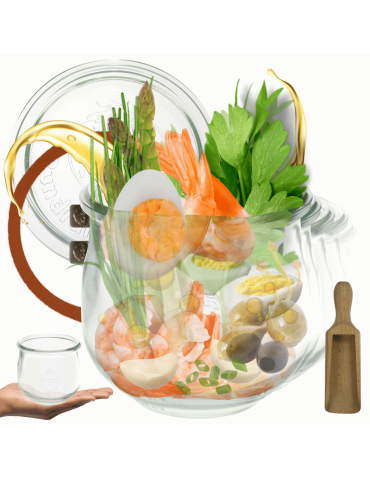 Słoiki Weck 580ml 0,5L przetwory TULIP słoik miarka spinki wieko gumka 6szt