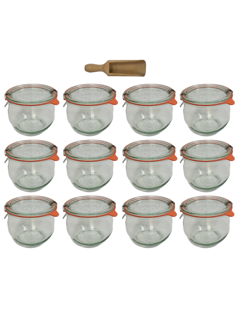Słoiki weck - Słoiki Weck 580ml 0,5L przetwory TULIP słoik miara spinki wieko gumka 12szt - product b2b.wamar.biz 2