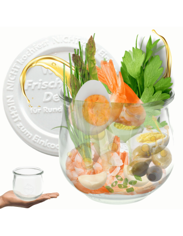 Słoik Weck 580ml 0,5L słoiki TULIP żaroodporny plastikowe wieko 1szt TRWAŁE