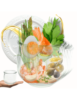 Słoiki Weck 580ml  0,5L słoik TULIP żaroodporne weki plastikowe wieka 6szt