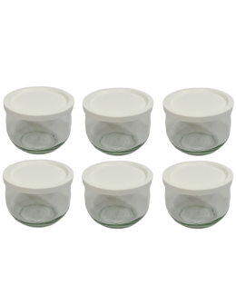 Słoiki Weck 580ml  0,5L słoik TULIP żaroodporne weki plastikowe wieka 6szt - produkt 2