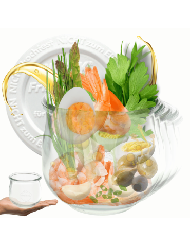 Słoiki Weck 580ml 0,5L słoik TULIP żaroodporne weki plastikowe wieka 12szt