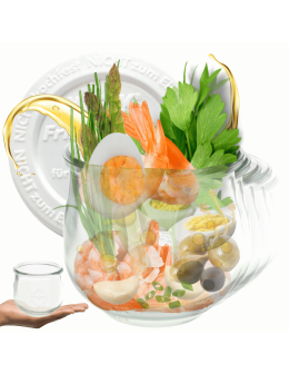 Słoiki Weck 580ml 0,5L słoik TULIP żaroodporne weki plastikowe wieka 12szt