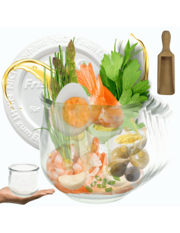 Słoiki Weck 580ml 0,5 słoik TULIP żaroodporne plastikowe wieka MIARKA 12szt