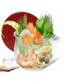 Słoiki Weck 580ml 0,5L przetwory TULIP żaroodporne silikonowe wieka 6szt