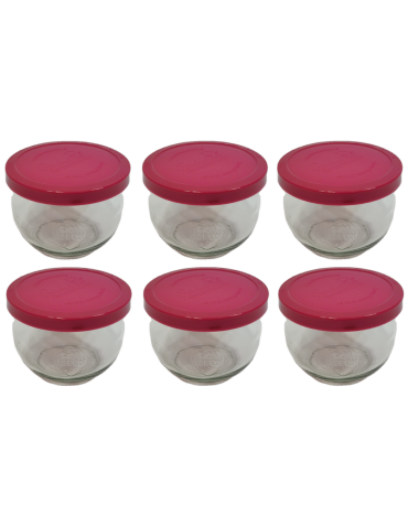 Słoiki Weck 580ml 0,5L przetwory TULIP żaroodporne silikonowe wieka 6szt - produkt 2
